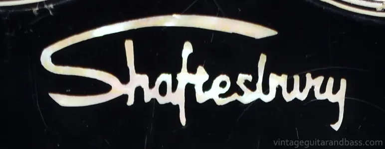 1971 Shaftesbury 3400 headstock logo detail