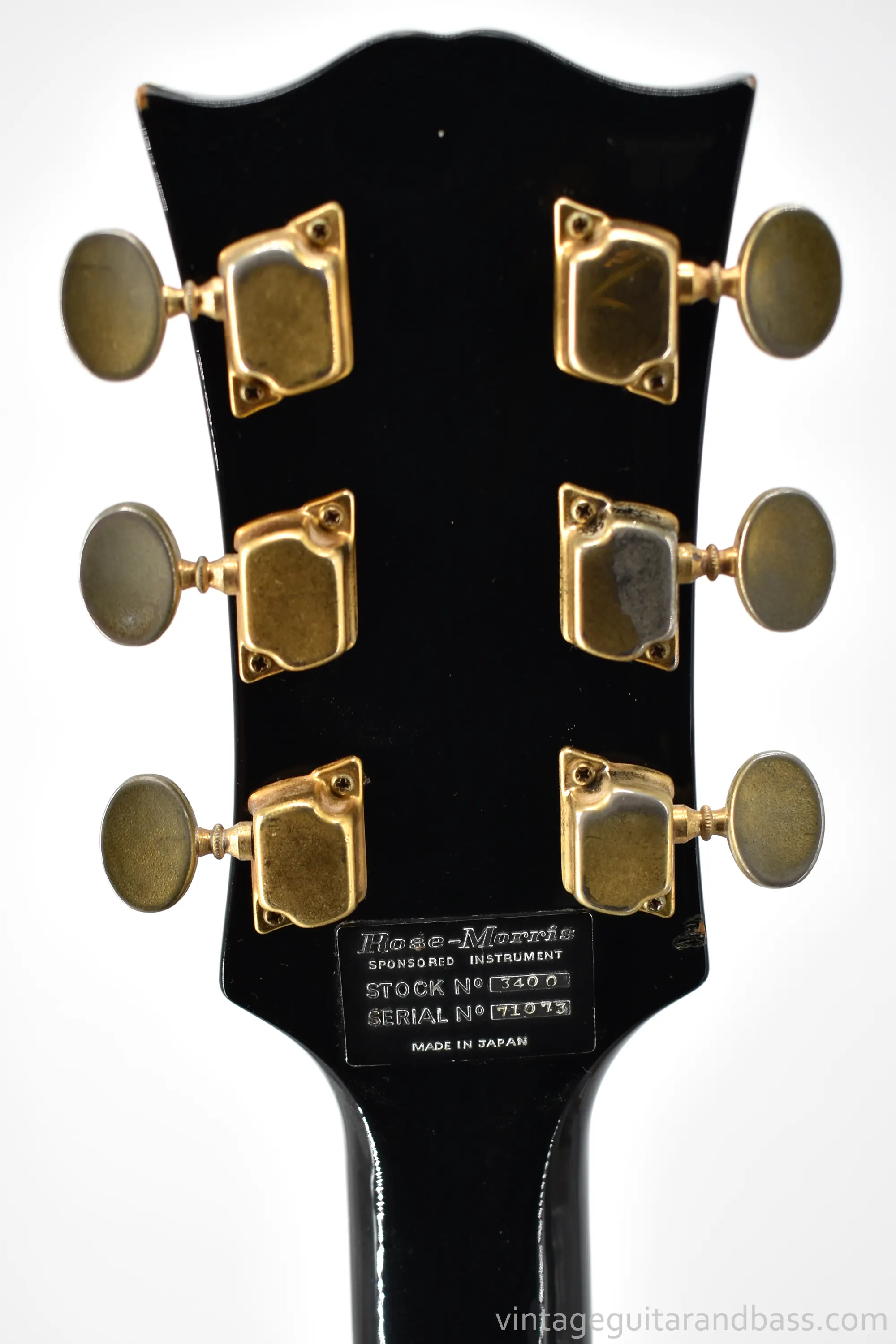 1971 Shaftesbury 3400 headstock reverse