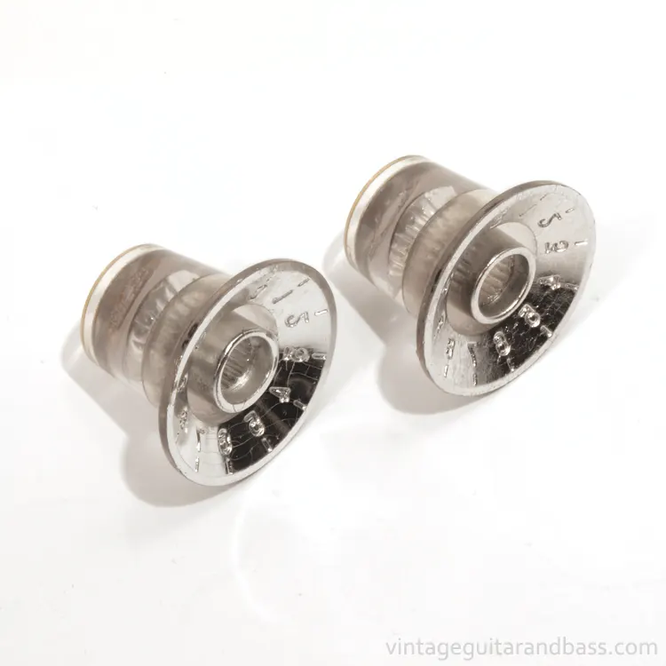 Matsumoku metal capped control knobs - side/underside view