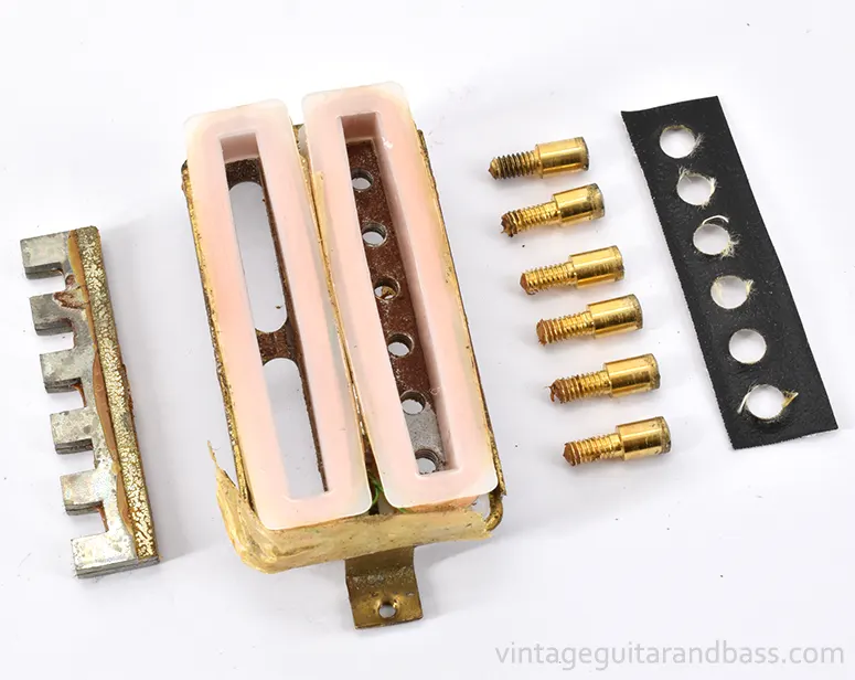 Disassembled Matsumoku Maxon humbucker pickup