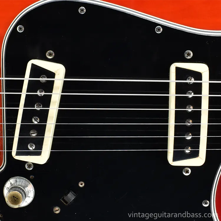 Matsumoku trapezoid pickups fitted to an Epiphone ET-270