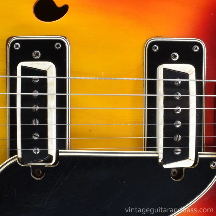 Matsumoku trapezoid pickups fitted to a Commodore N177