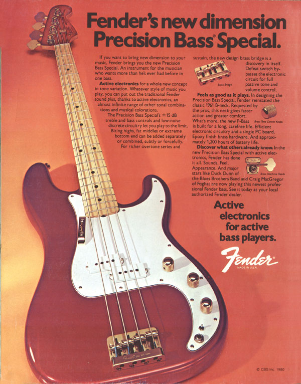 Image result for 1982 fender precision advert