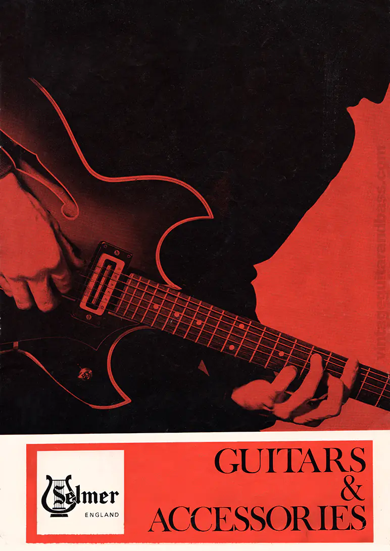 1971 Selmer "Guitars and Accessories" catalog. The front cover of this catalogue features the Hofner Ambassador