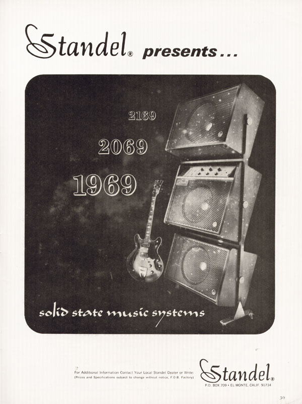 Standel advertisement (1968) Standel presents... solid state music systems